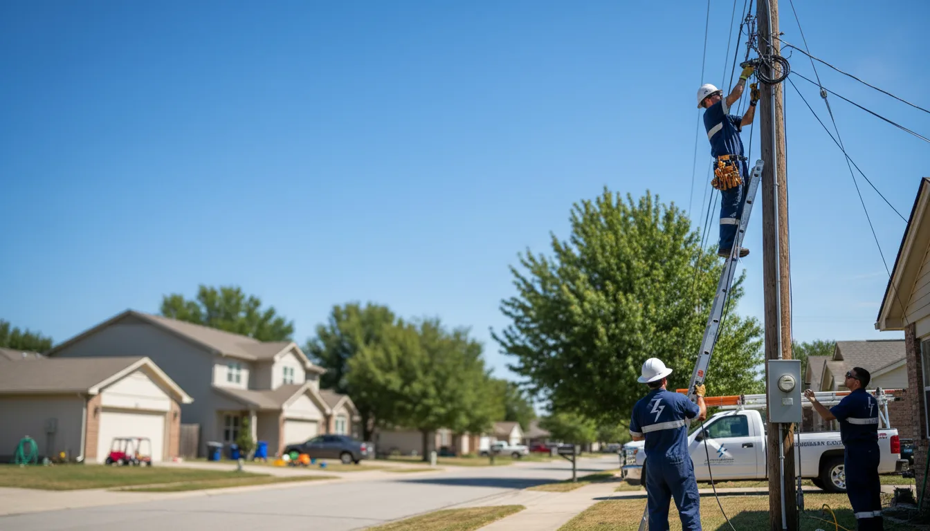 Residential electrician providing installation services in Vaughan, MS